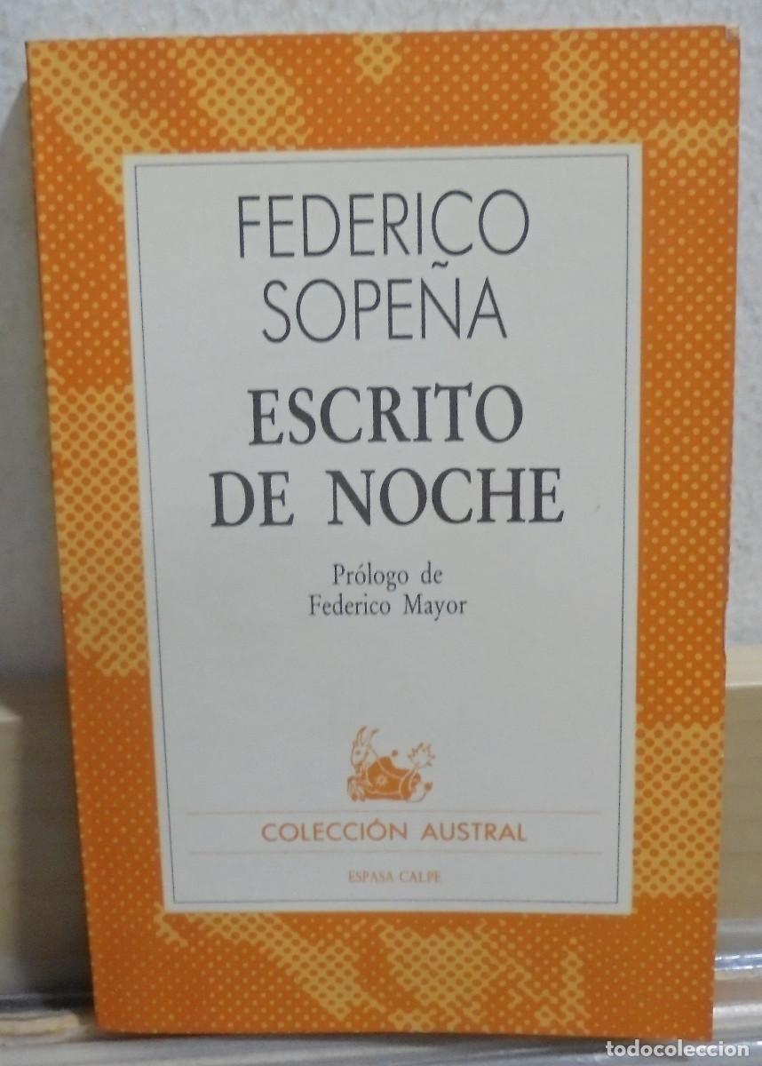 Libros de segunda mano: Escrito de noche. Federico Sopena - Foto 1