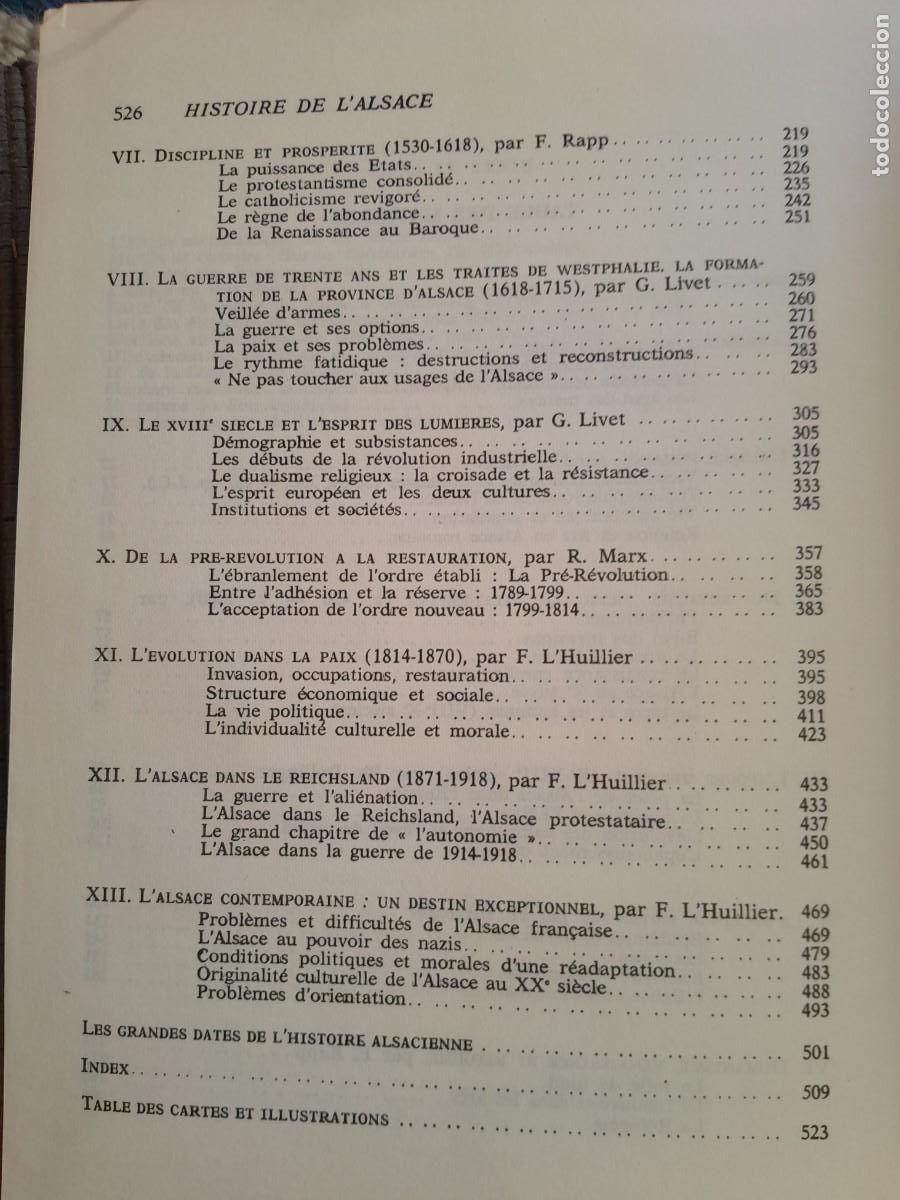 Libros de segunda mano: HISTOIRE DE LALSACE. DIRIGEE PAR PH. WOLFF. PRIVAT 1970 - Foto 7