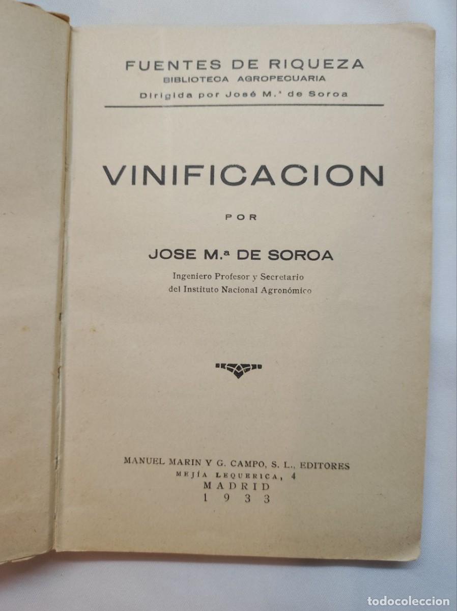 Libros de segunda mano: Vinificacion - Fuentes de riqueza - Foto 2