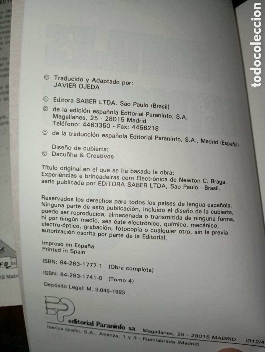 Libros de segunda mano: LOTE 4 LIBROS, MONTAJES ELECTRONICOS, JAVIER OJEDA. PARANINFO. - Foto 11