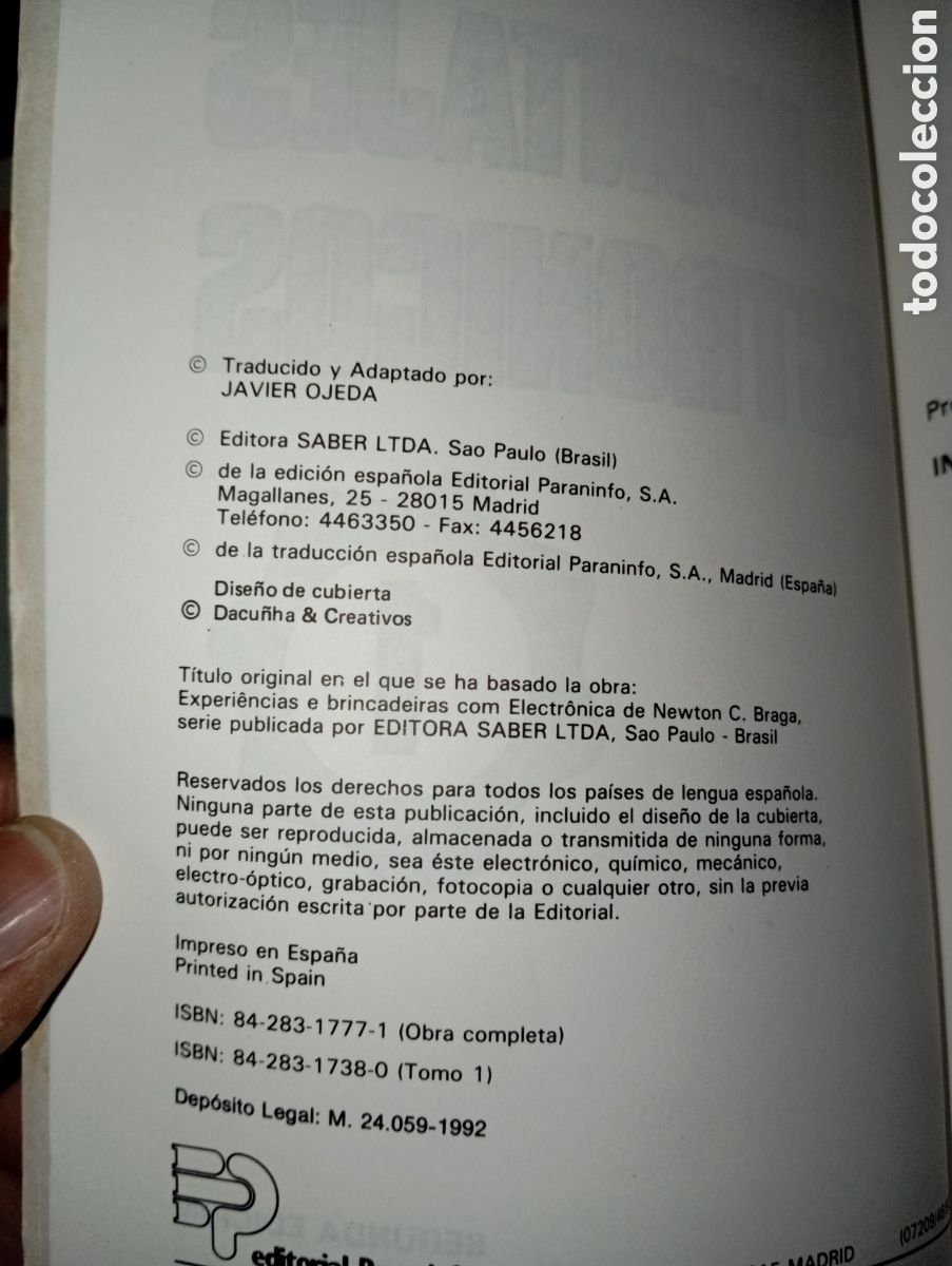 Libros de segunda mano: LOTE 4 LIBROS, MONTAJES ELECTRONICOS, JAVIER OJEDA. PARANINFO. - Foto 22