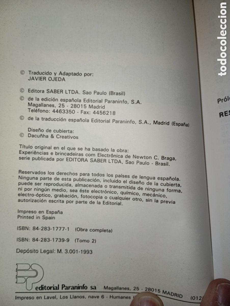 Libros de segunda mano: LOTE 4 LIBROS, MONTAJES ELECTRONICOS, JAVIER OJEDA. PARANINFO. - Foto 29