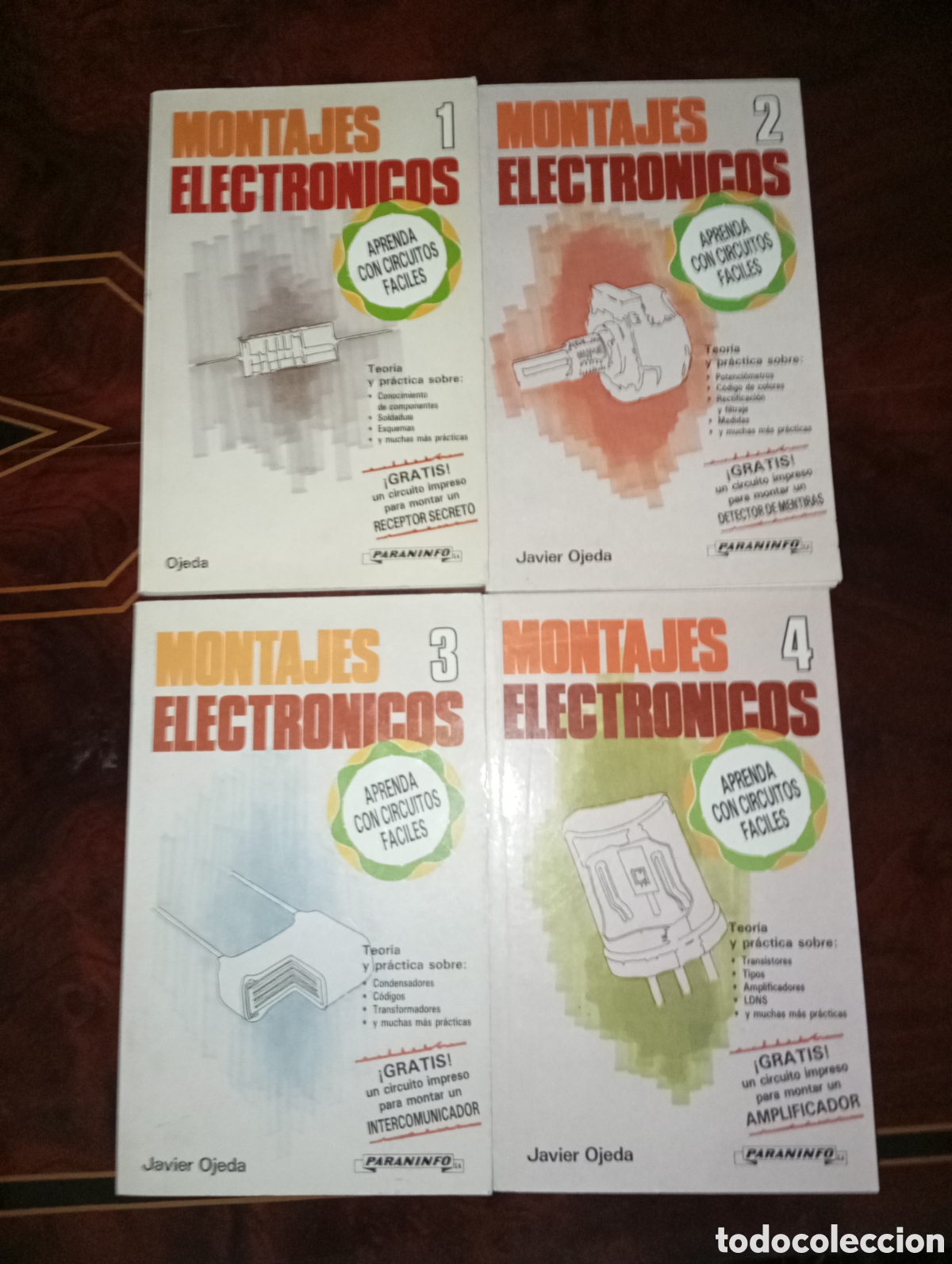 Libros de segunda mano: LOTE 4 LIBROS, MONTAJES ELECTRONICOS, JAVIER OJEDA. PARANINFO. - Foto 1