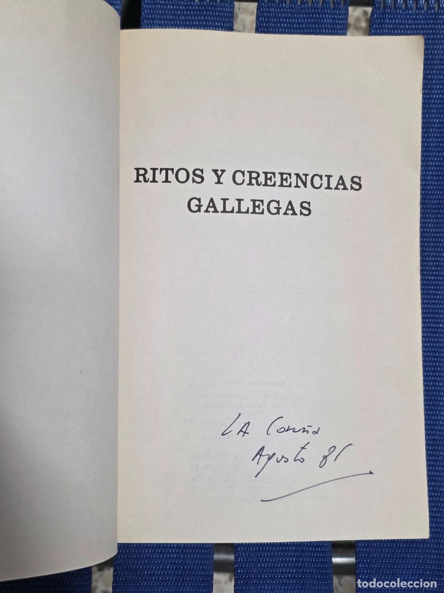 Libros de segunda mano: Ritos y Creencias Gallegas, Xesus Taboada - SALVORA 1980 - Foto 2