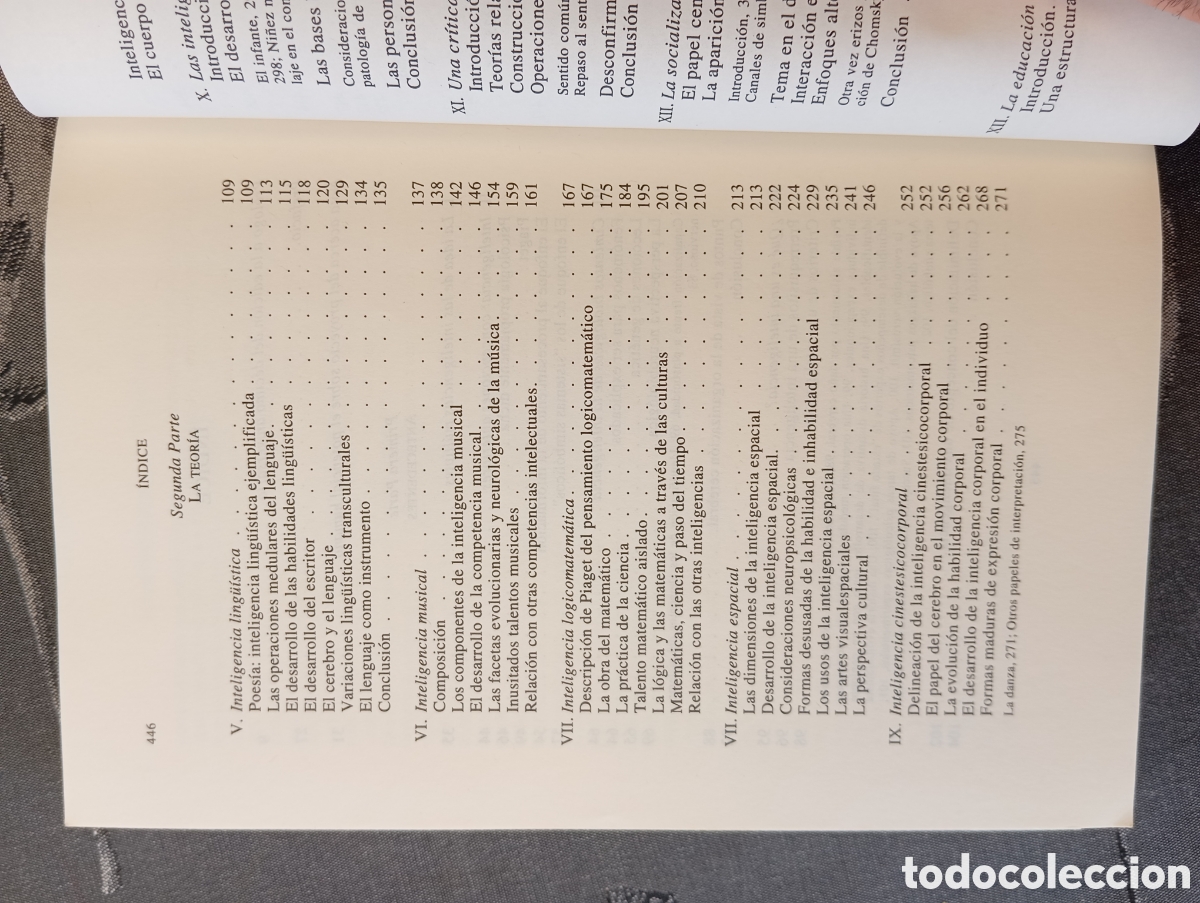 Libros de segunda mano: GARDNER, Howard. - Estructuras de la mente. La teor&iacute;a de las inteligencias m&uacute;ltiples. - Foto 3