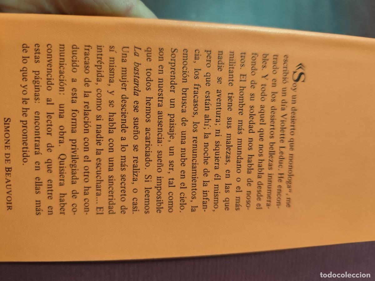 Libros de segunda mano: LA BASTARDA / VIOLETTE LEDUC / CJA 500 / PRIMERA EDICION / EDHASA - Foto 4