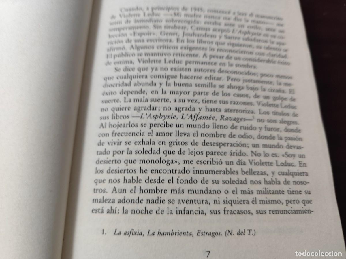 Libros de segunda mano: LA BASTARDA / VIOLETTE LEDUC / CJA 500 / PRIMERA EDICION / EDHASA - Foto 13