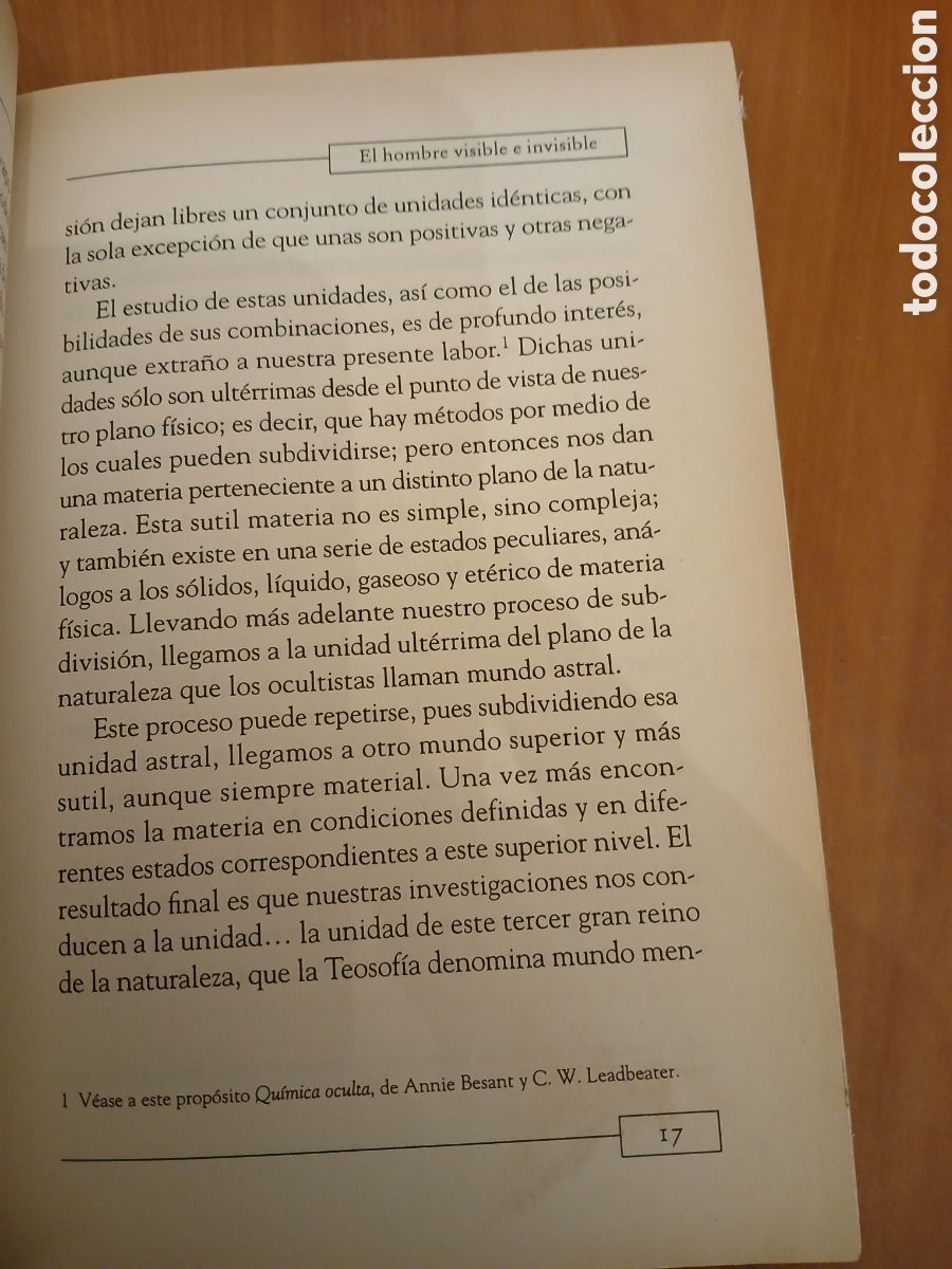 Libros de segunda mano: El hombre visible e invisible. C. W. Leadbeater. - Foto 13