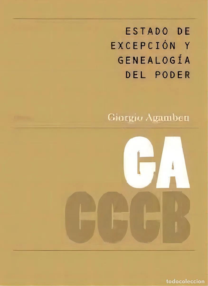 Libros de segunda mano: Giorgio Agamben &mdash; Estado de excepci&oacute;n y genealog&iacute;a del poder &mdash; Adriana Hidalgo Editora, 2004 - LM - Foto 1