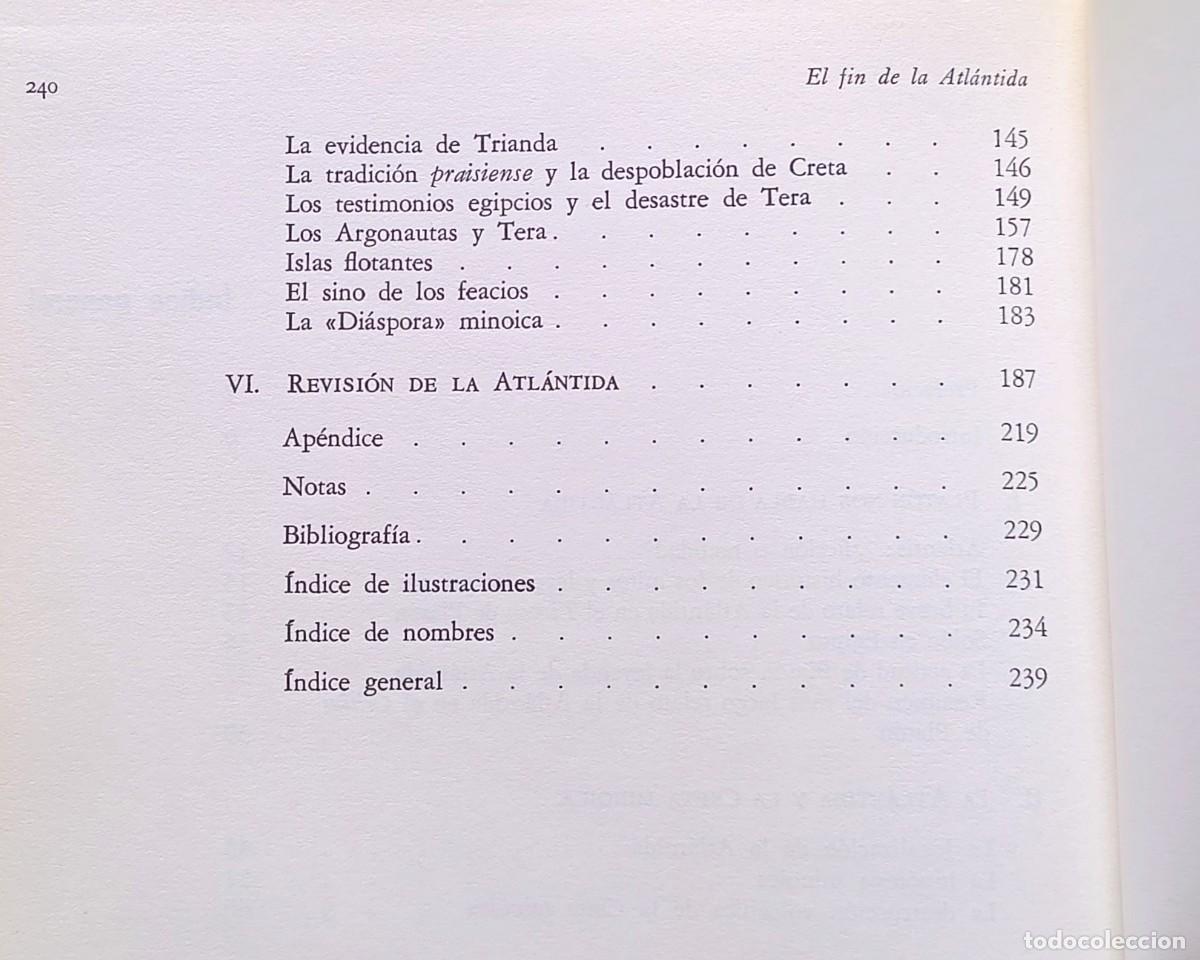 Libros de segunda mano: EL FIN DE LA ATL&Aacute;NTIDA - J. V. LUCE - EDICIONES DESTINO - 1975. - Foto 3