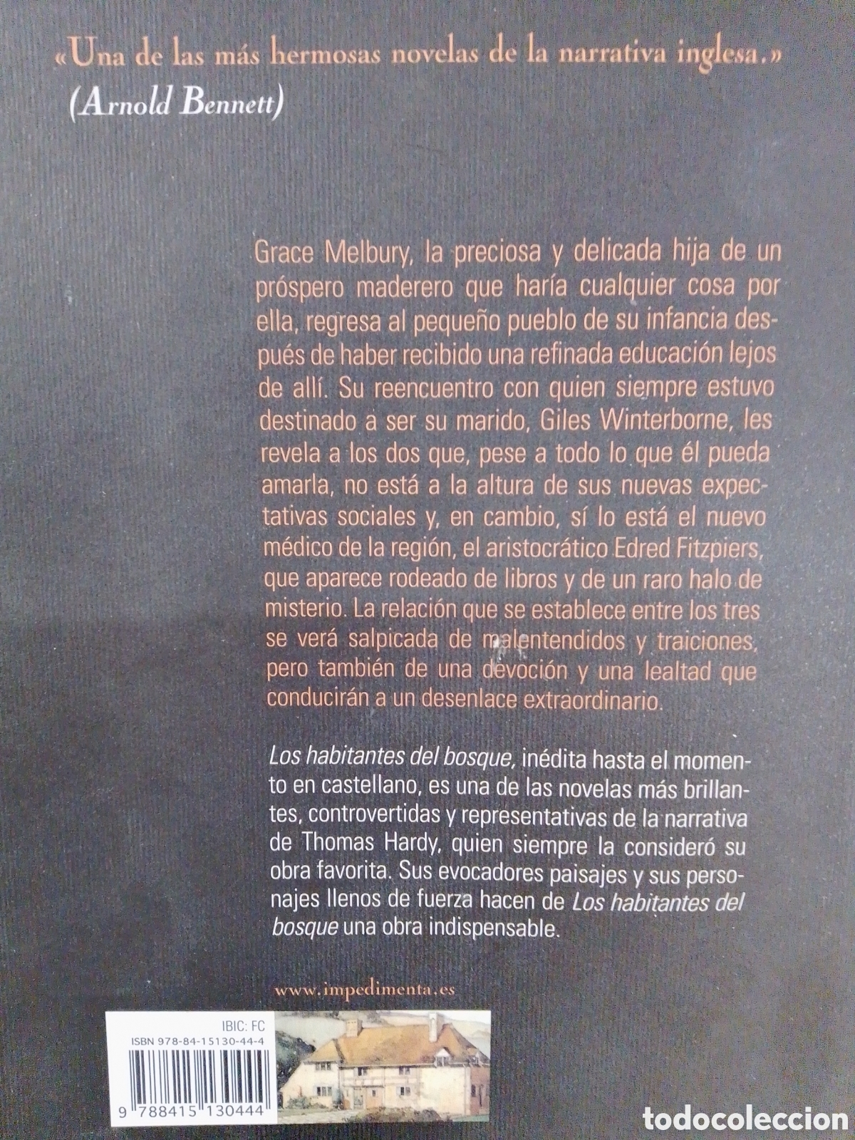 Libros de segunda mano: LOS HABITANTES DEL BOSQUE. HARDY, THOMAS. IMPEDIMENTA. 2012 - Foto 3