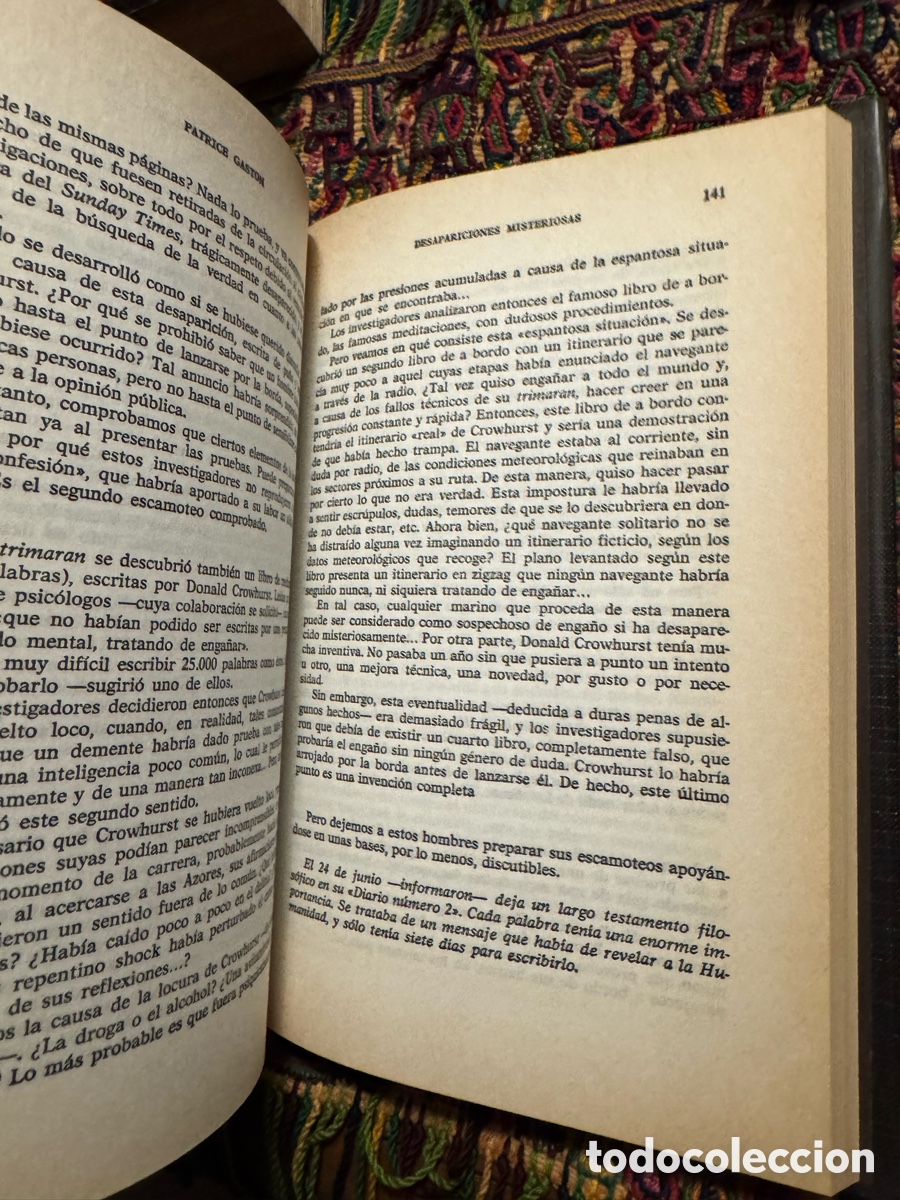 Libros de segunda mano: Desapariciones misteriosas Patrice Gast&oacute;n - Foto 2