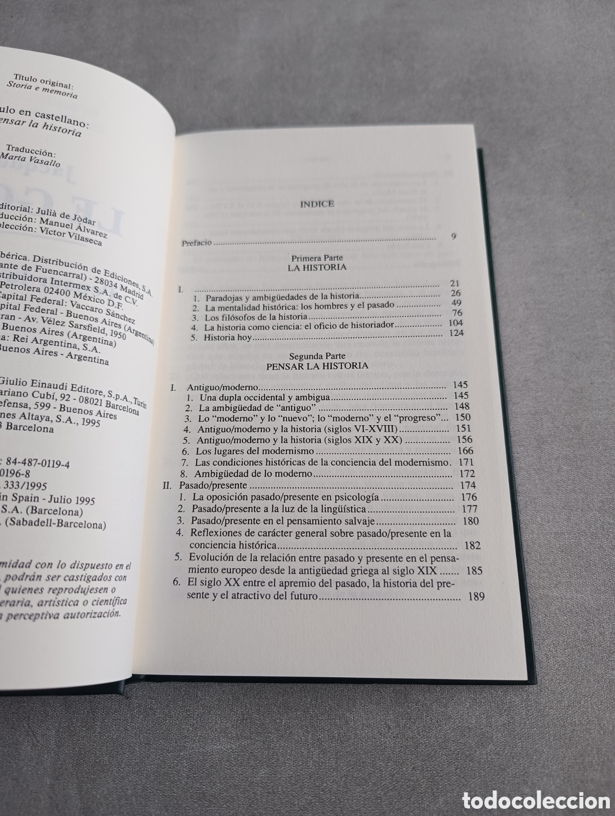Libros de segunda mano: PENSAR LA HISTORIA - LE GOFF, Jacques - Altaya - Foto 4