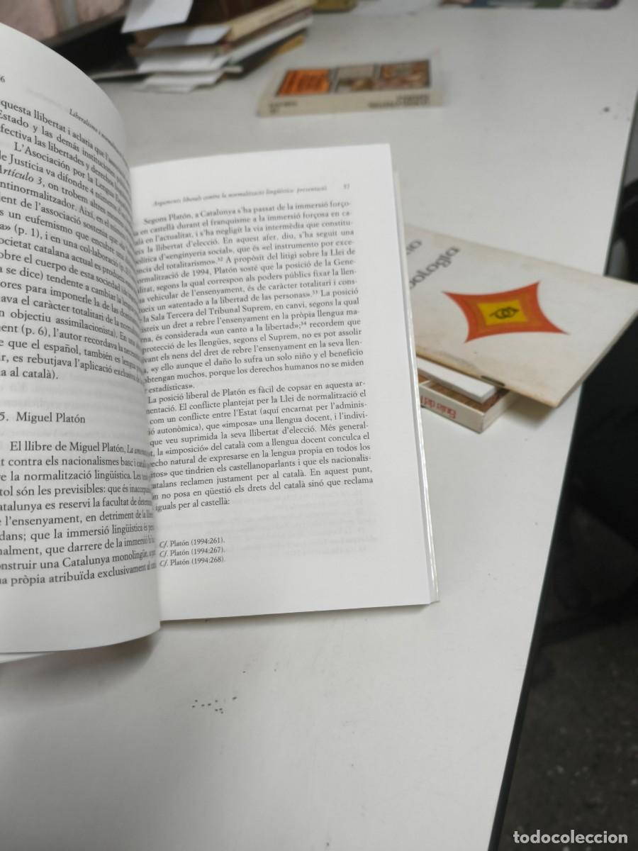 Libros de segunda mano: Liberalisme i normalitzaci&oacute; ling&uuml;&iacute;stica. Albert Branchadell. - Foto 4