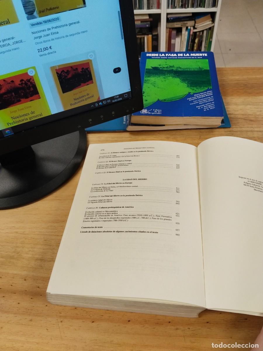 Libros de segunda mano: Nociones de Prehistoria General - Jorge Juan Eiroa - Foto 16