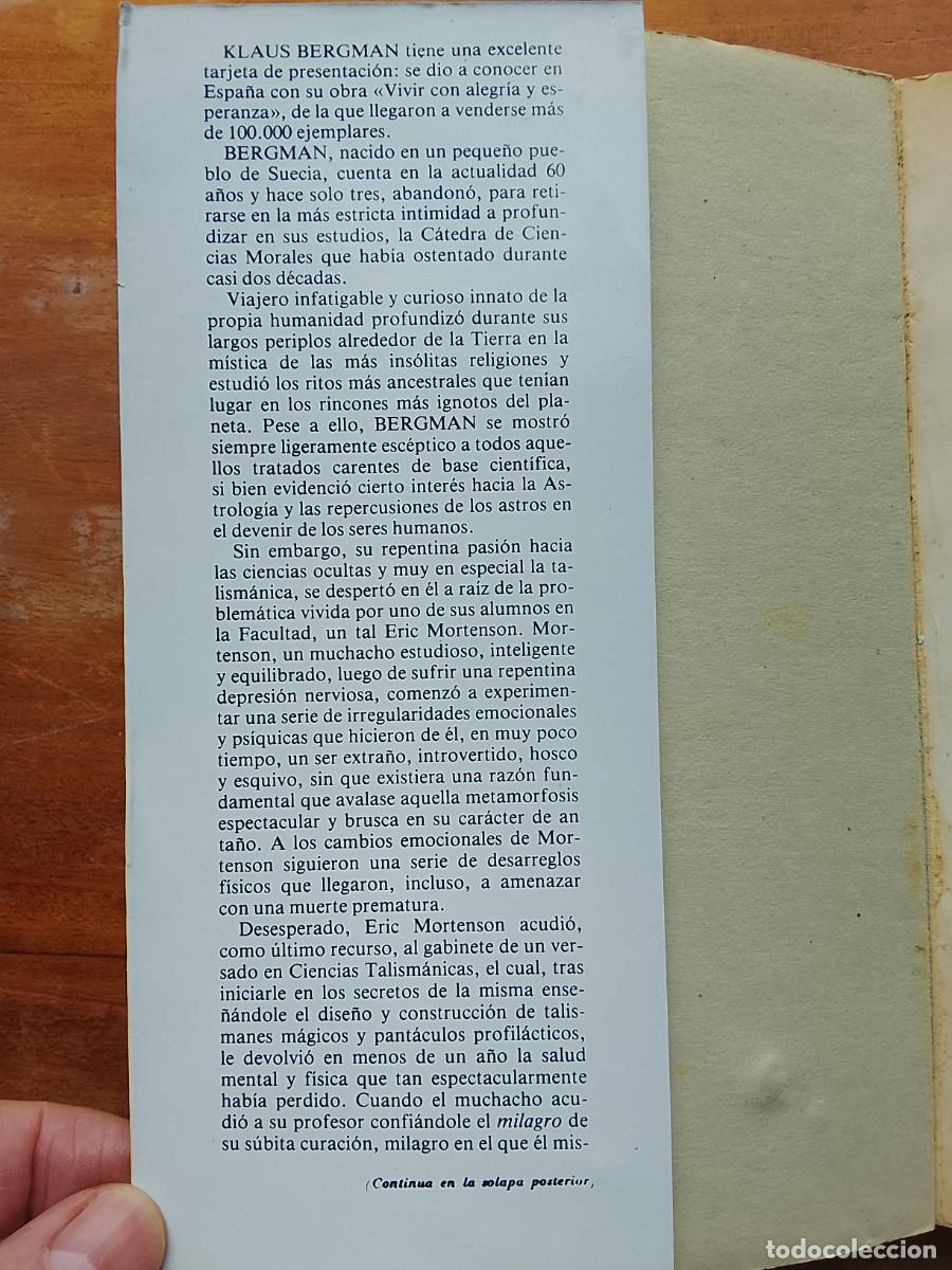 Libros de segunda mano: El poder de los talismanes. Dr Klaus Bergman - Foto 2