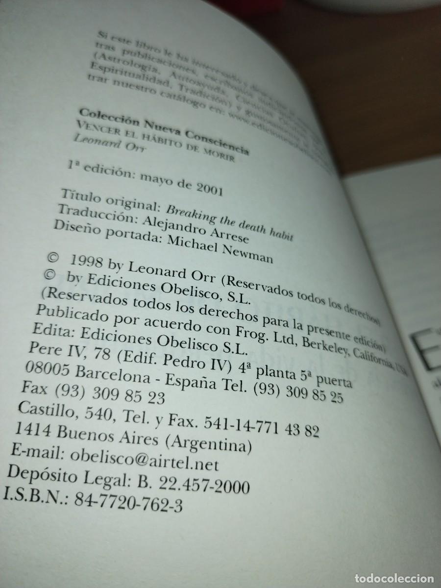 Libros de segunda mano: Vencer el h&aacute;bito de morir. Leonard Orr. Ediciones Obelisco - Foto 4