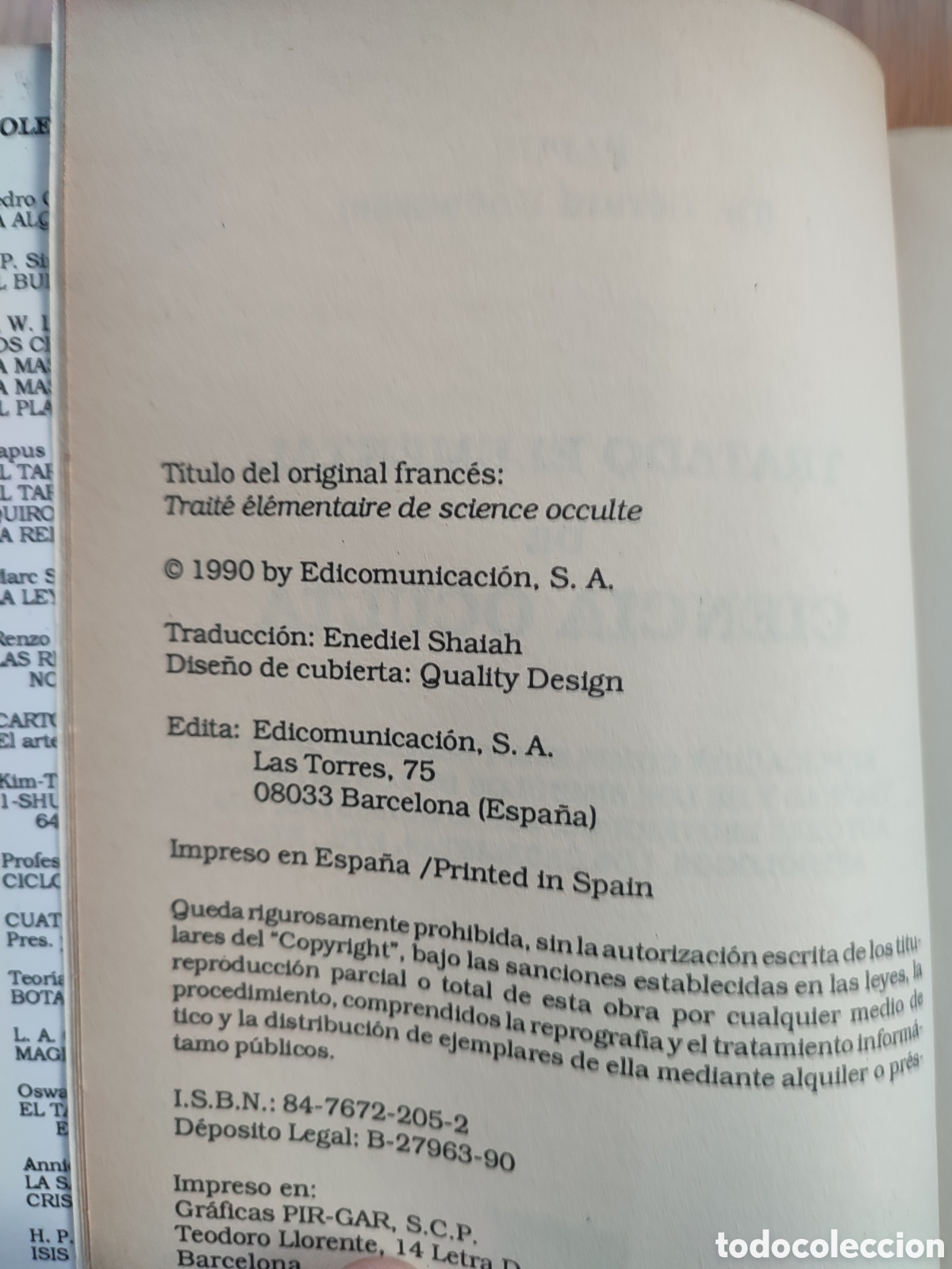 Libros de segunda mano: Tratado elemental de ciencia oculta. Papus (Dr Gerard Encausse) - Foto 3