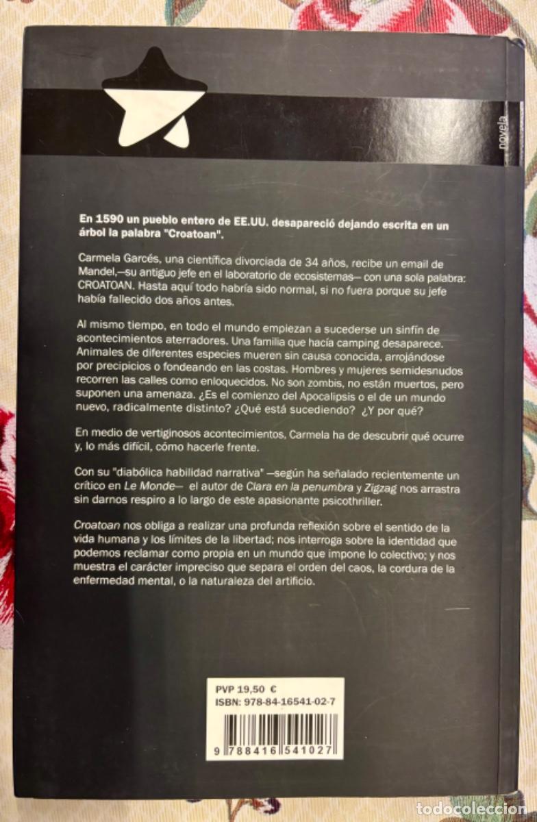 Libros de segunda mano: CROATOAN, de Jos&eacute; Carlos SOMOZA. - Foto 3