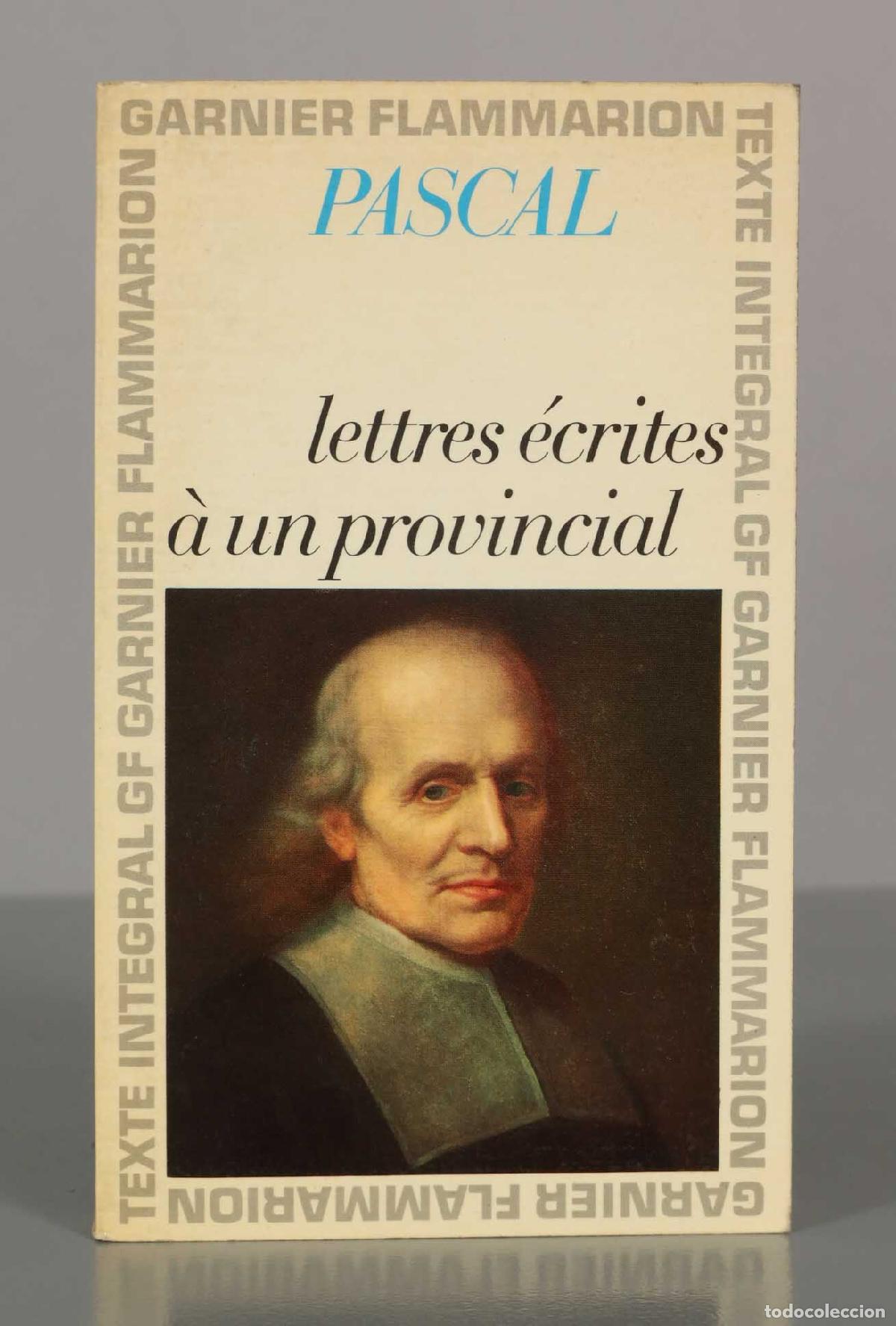 Libros de segunda mano: PASCAL. lettres &eacute;crites &agrave; un provincial. - Foto 1