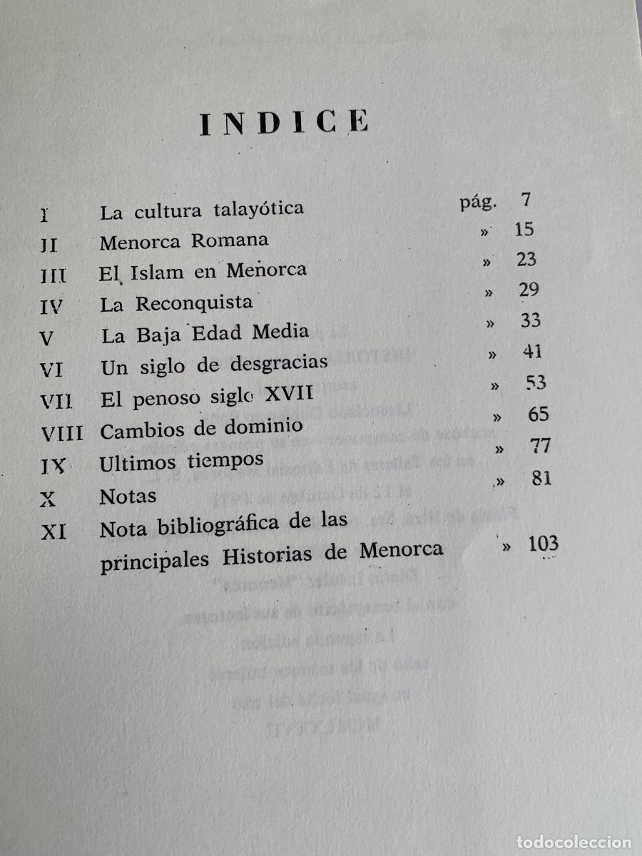 Libros de segunda mano: Historia de Menorca (Bols 40) - Foto 3