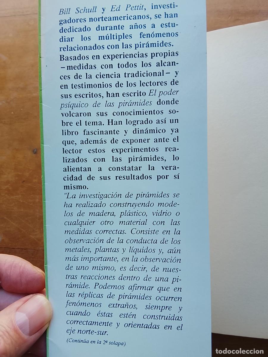Libros de segunda mano: El poder ps&iacute;quico de las pir&aacute;mides, Bill Schul y Ed Pettit - Foto 2