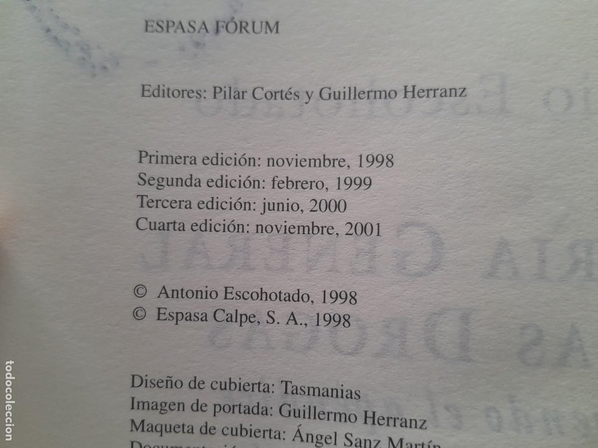 Libros de segunda mano: HISTORIA GENERAL DE LAS DROGAS. ANTONIO ESCOHOTADO. ESPASA 2001. - Foto 5