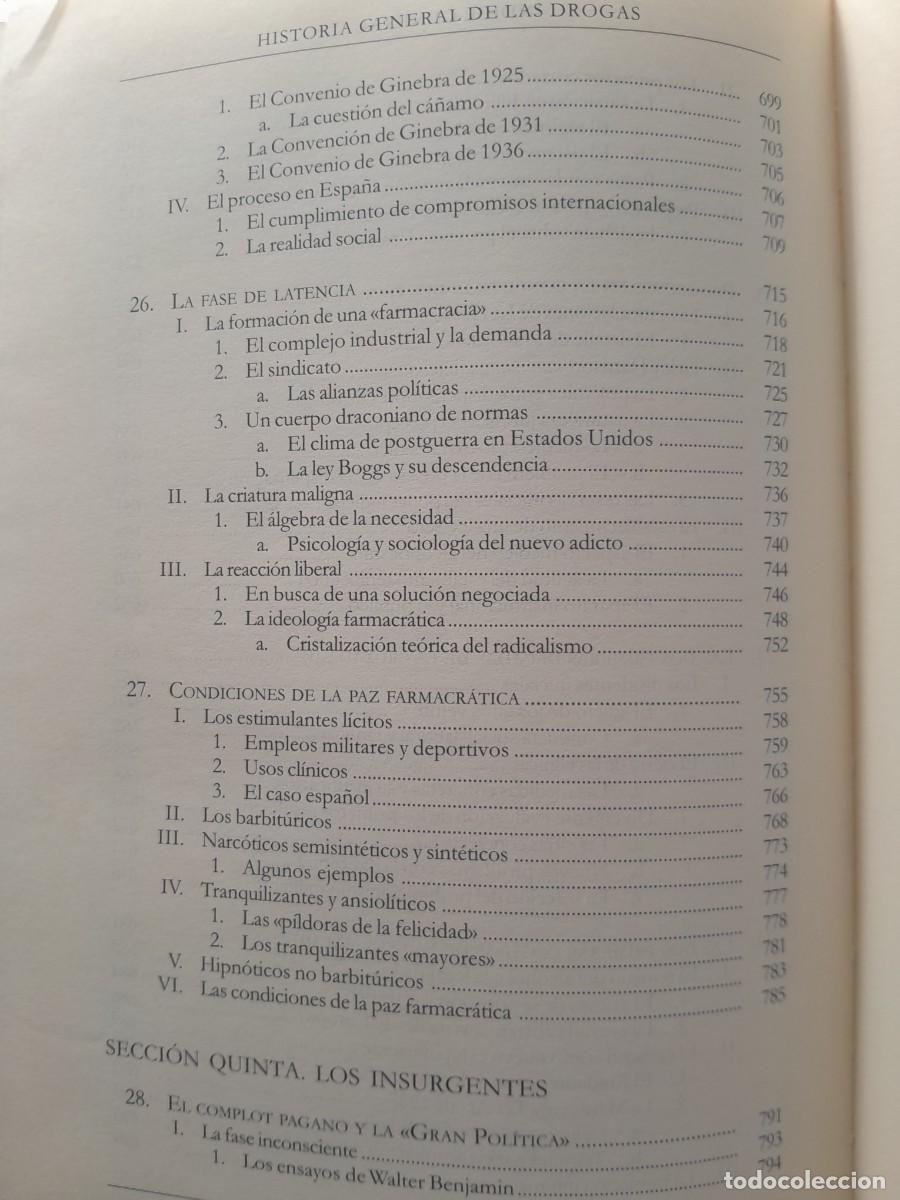 Libros de segunda mano: HISTORIA GENERAL DE LAS DROGAS. ANTONIO ESCOHOTADO. ESPASA 2001. - Foto 11