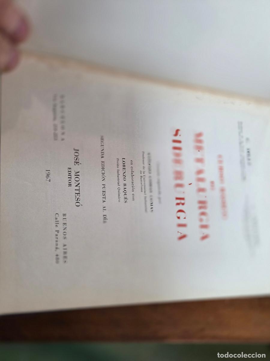 Libros de segunda mano: libro vintage metalurgica - Foto 2