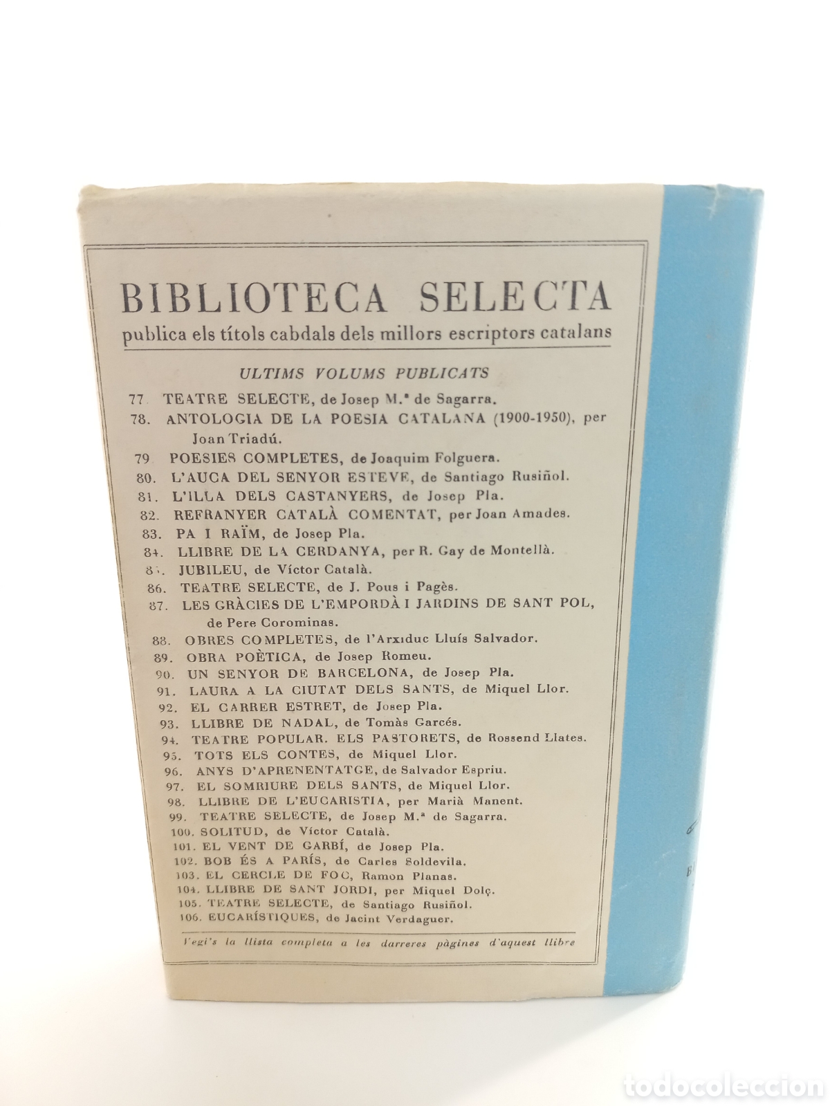 Libros de segunda mano: Eucar&iacute;stiques. Jacint Verdaguer. Selecta, 1952. Catal&aacute;n. - Foto 3