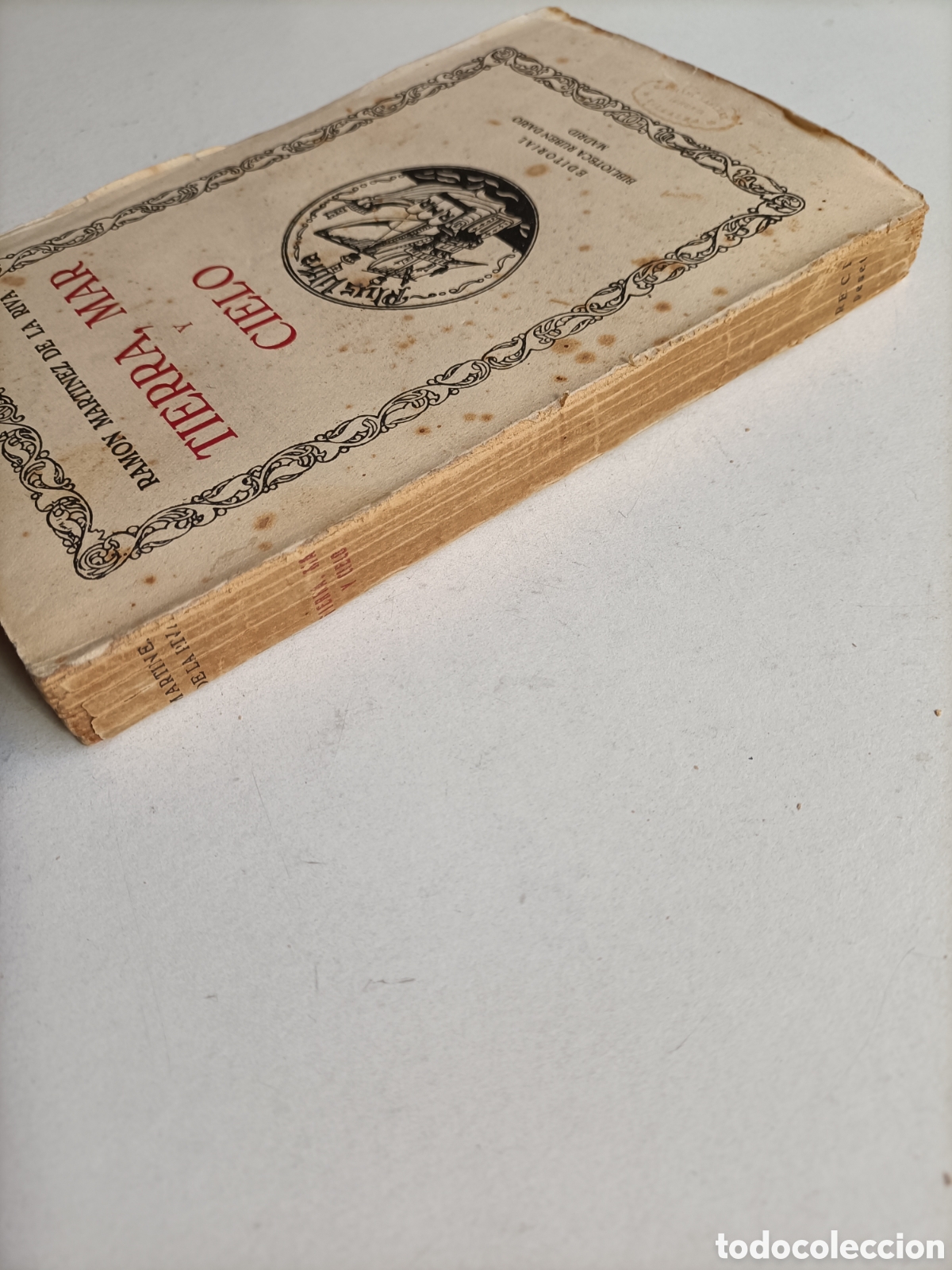 Libros de segunda mano: Tierra mar y cielo. Ram&oacute;n Mart&iacute;nez De la Riva - Foto 2