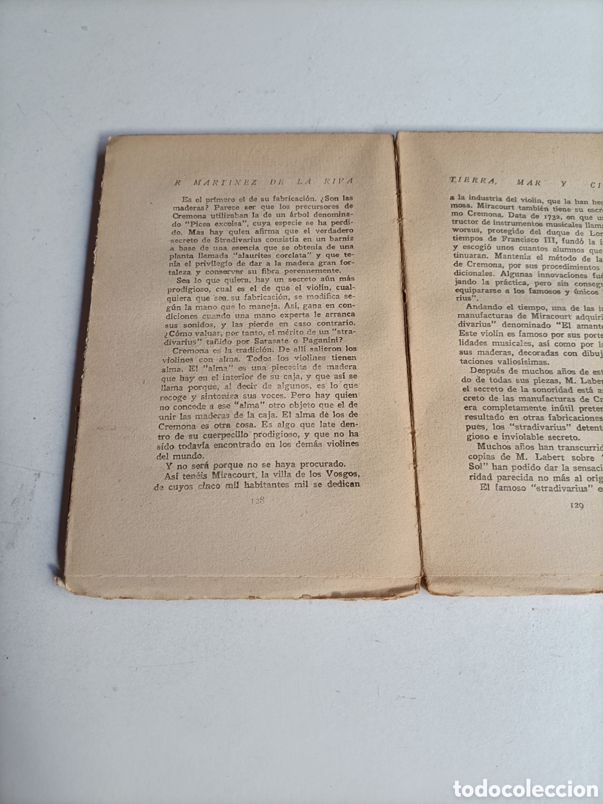 Libros de segunda mano: Tierra mar y cielo. Ram&oacute;n Mart&iacute;nez De la Riva - Foto 8