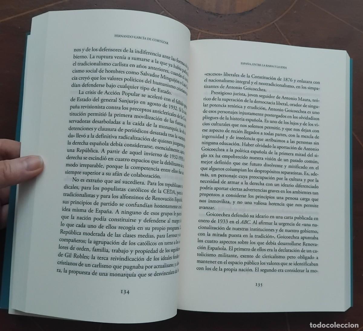 Libros de segunda mano: Fernando Garcia de Cortazar ESPANA, ENTRE LA RABIA Y LA IDEA - Foto 4
