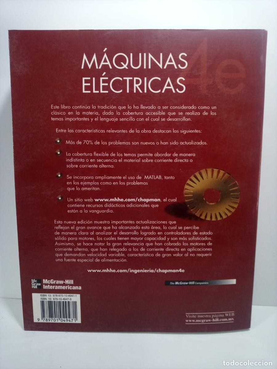 Libros de segunda mano: M&Aacute;QUINAS EL&Eacute;CTRICAS 4a. Edici&oacute;n Chapman Stephen - Foto 2