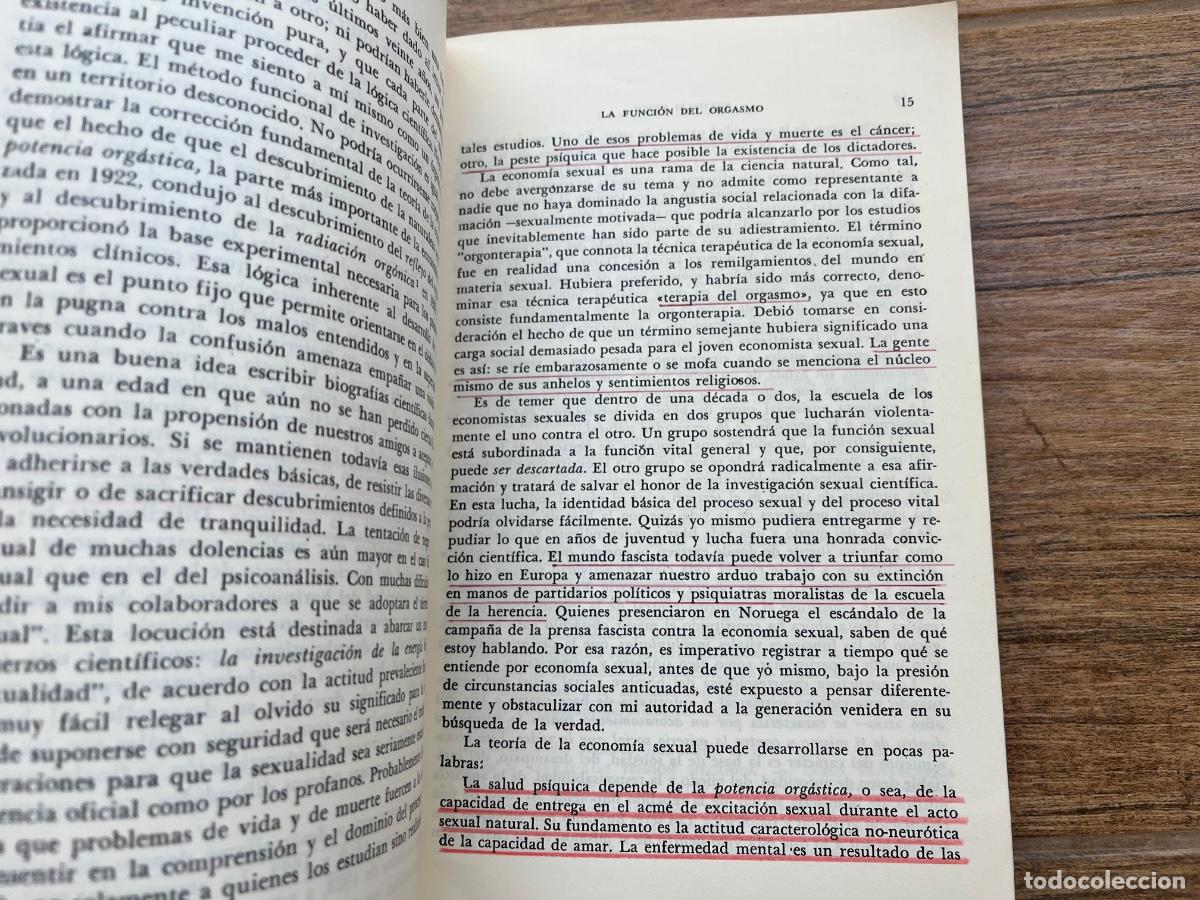 Libros de segunda mano: LA FUNCI&Oacute;N DEL ORGASMO - WILHELM REICH - Foto 4
