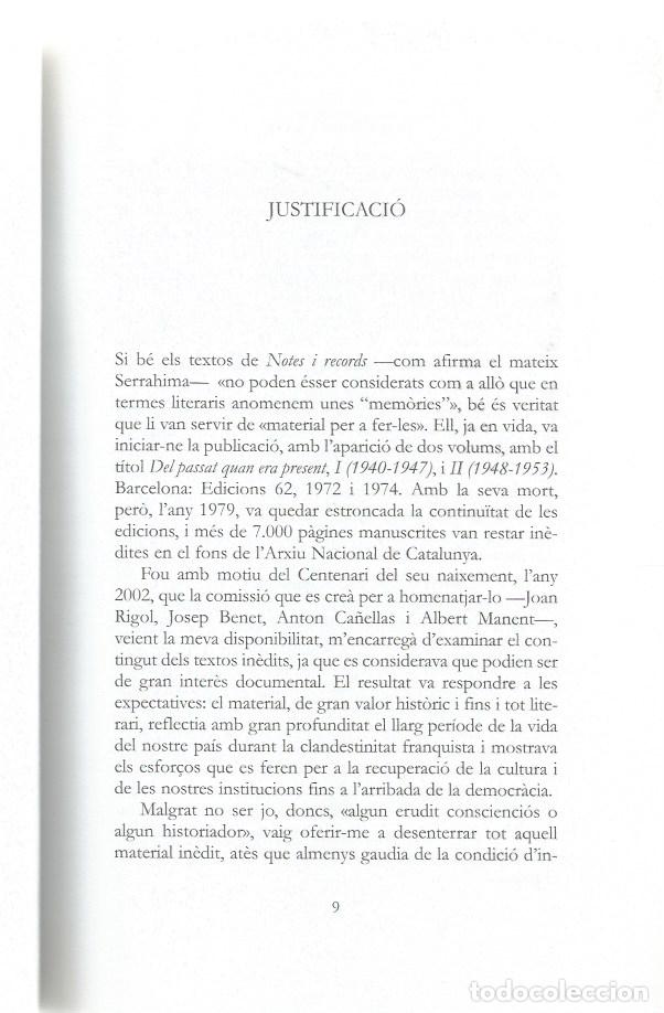 Libros de segunda mano: EL PASSAT DES DEL PRESENT 1902-1935 - MAURICI SERRAHIMA - Foto 3
