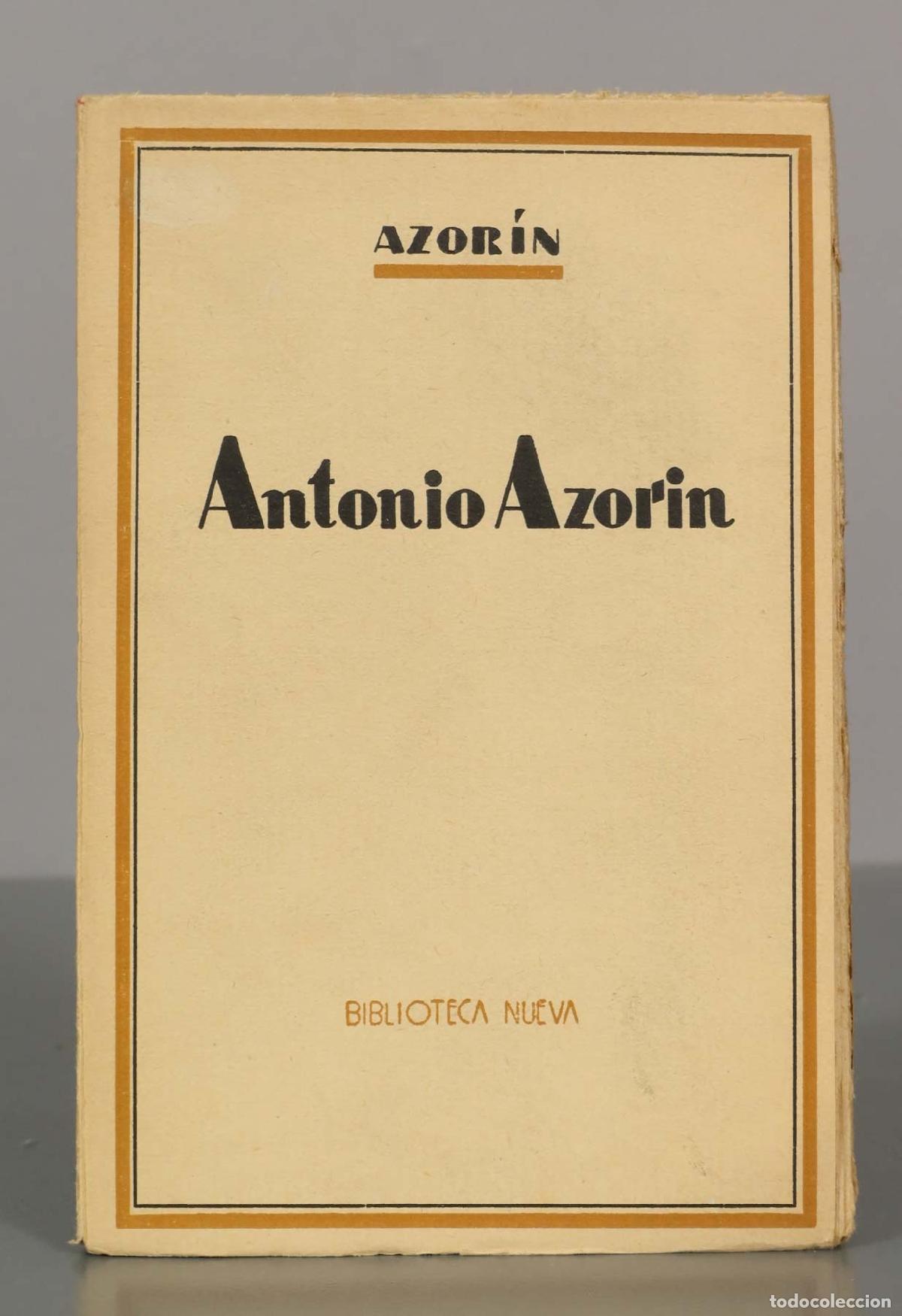 Libros de segunda mano: Antonio Azorin. AZOR&iacute;N. - Foto 1
