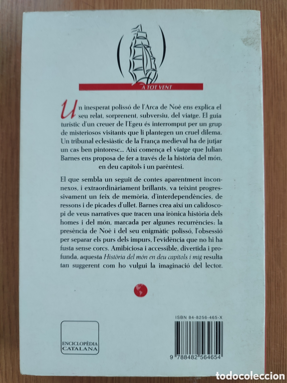 Libros de segunda mano: Hist&ograve;ria del m&oacute;n en deu cap&iacute;tols i mig. Julian Barnes - Foto 2