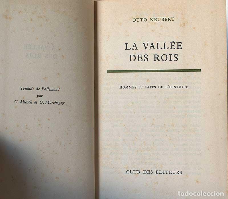 Libros de segunda mano: La Vall&eacute;e des Rois - Otto Neubert - Foto 3