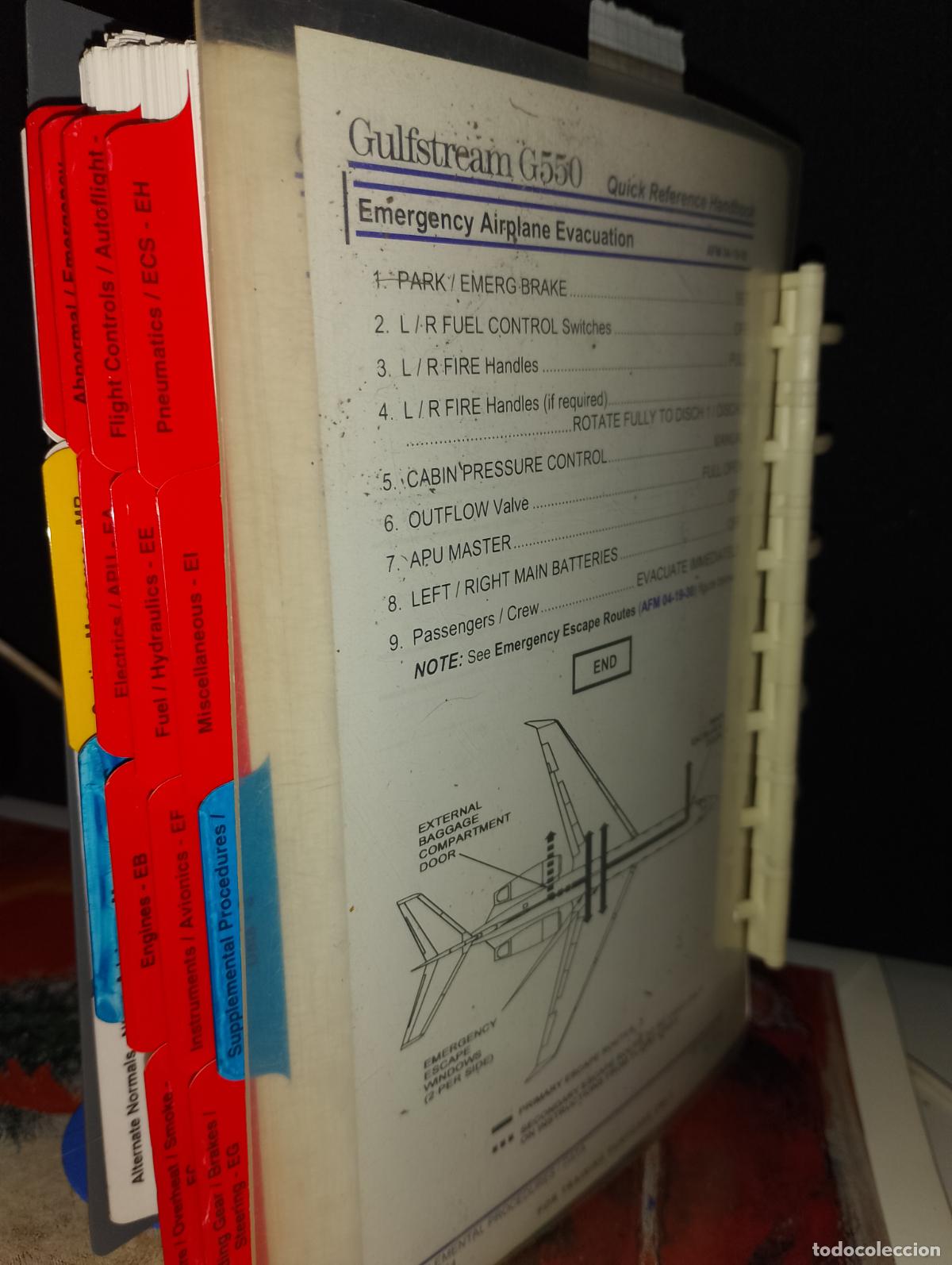 Libros de segunda mano: G550 GULFSTREAM QUICK REFERENCE HANDBOOK , August 5, 2012 - Foto 3