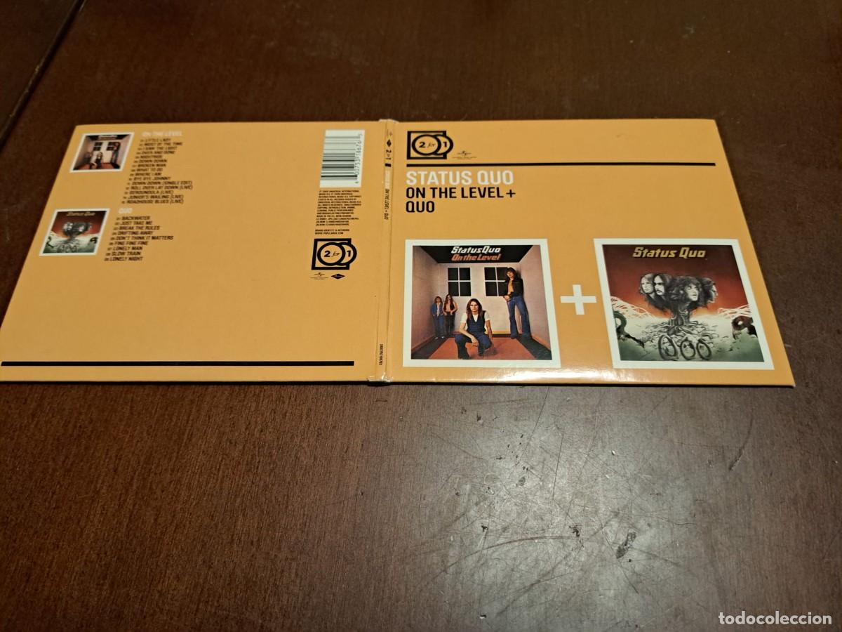 Libros de segunda mano: STATUS QUO - 2 CD - QUO + ON THE LEVEL - EDICION CON TEMAS EXTRAS - Foto 1