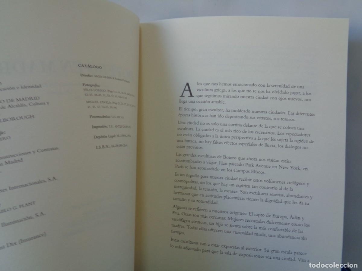 Libros de segunda mano: &iexcl;&iexcl;BOTERO en MADRID. CATALOGO. (1994.) + Botero y la SOCIEDAD DEL ESPECTACULO. !! C-31. - Foto 5