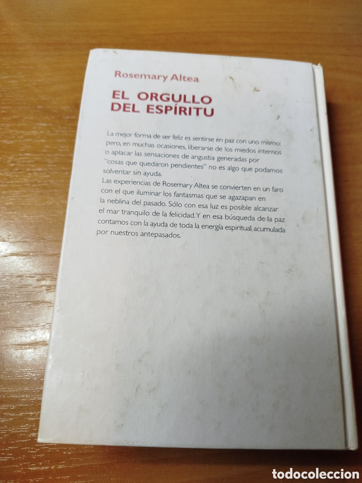 Libros de segunda mano: El orgullo del esp&iacute;ritu. Rosemary altea. - Foto 2