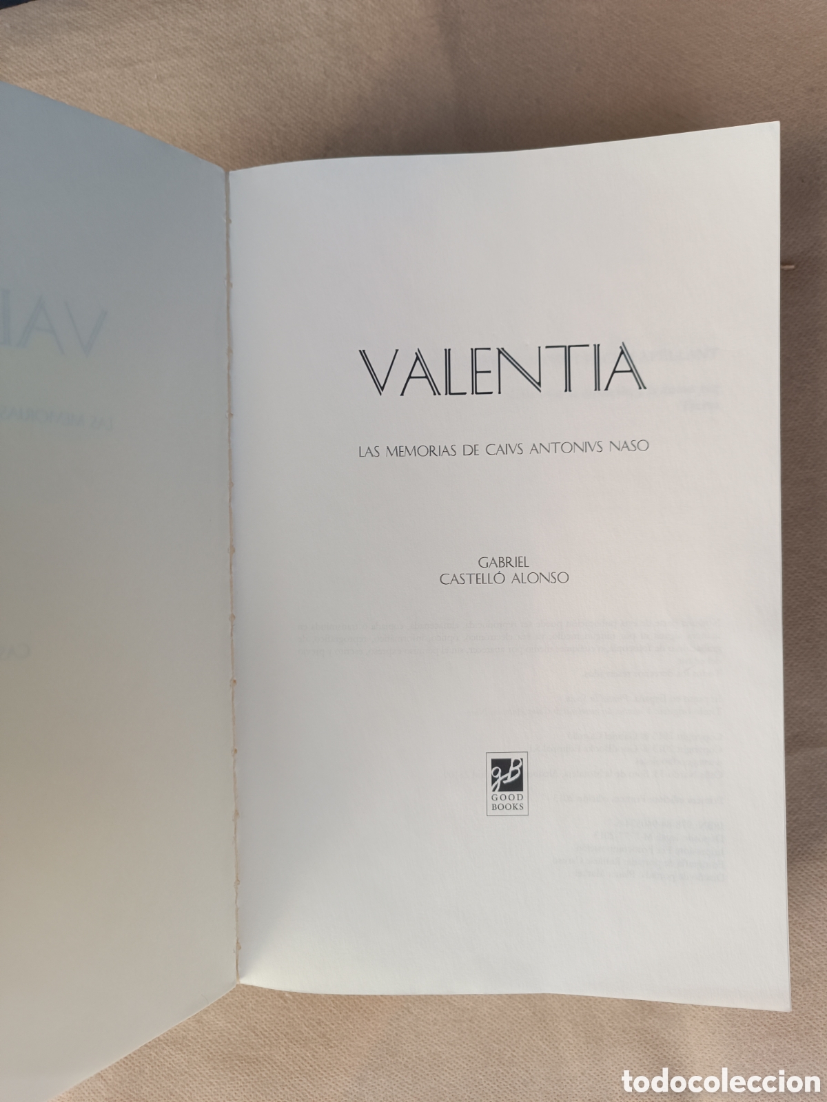 Libros de segunda mano: Valentia. Gabriel Castell&oacute; Alonso - Foto 4