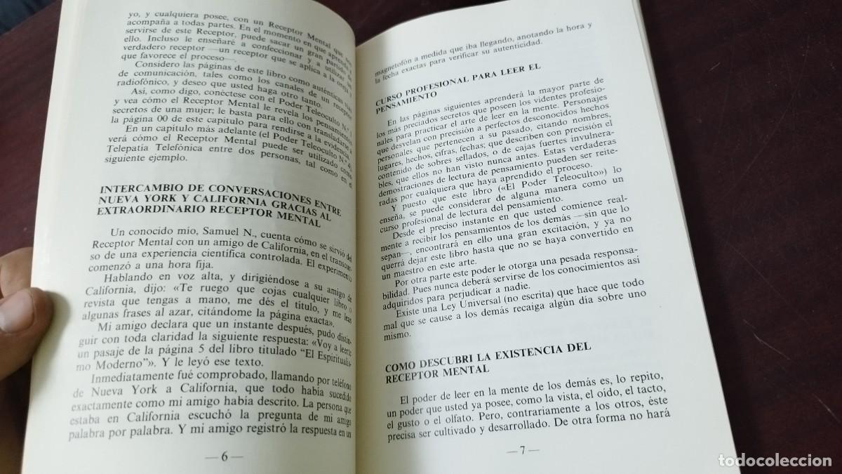 Libros de segunda mano: EL PODER TELEOCULTO / REESE P DUBIN / ZUX001 / - Foto 13