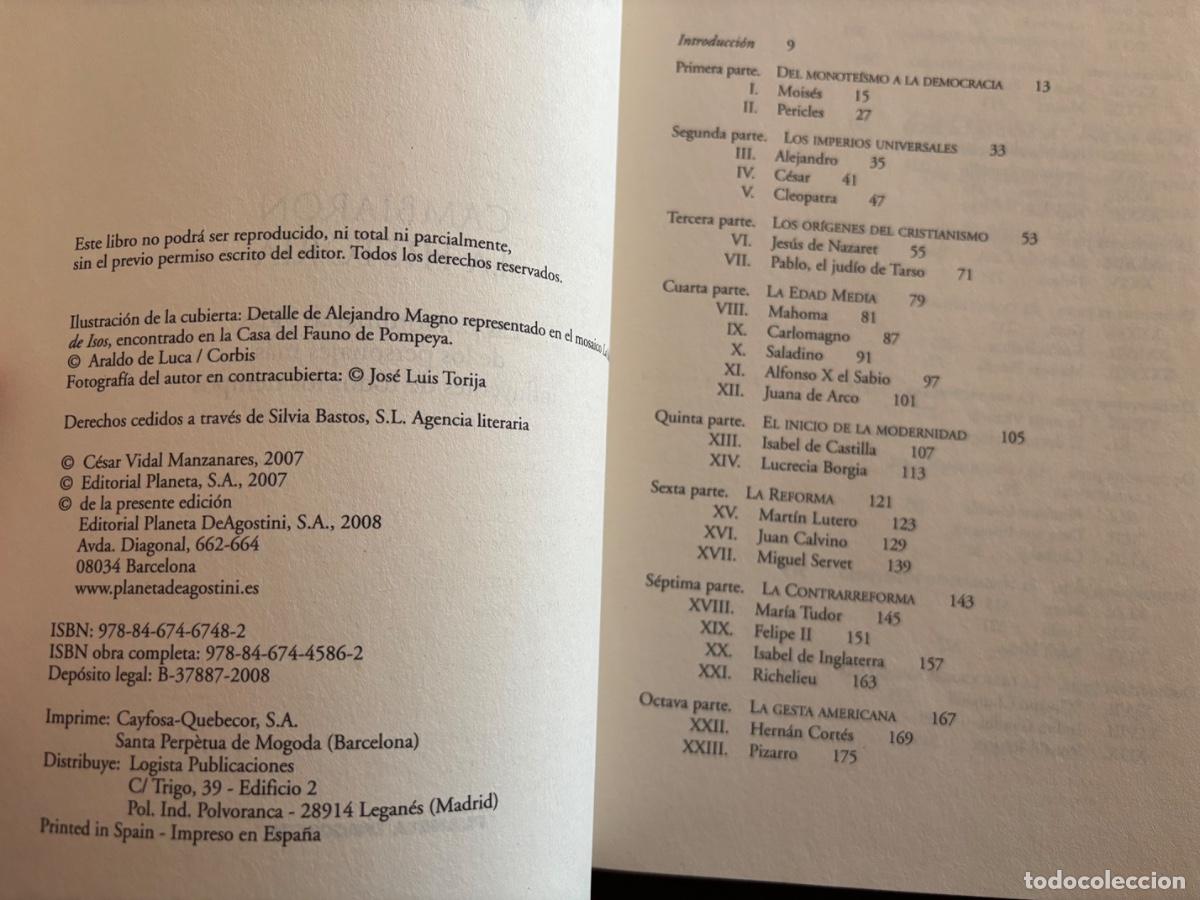 Libros de segunda mano: CAMBIARON LA HISTORIA. C&Eacute;SAR VIDAL - Foto 4