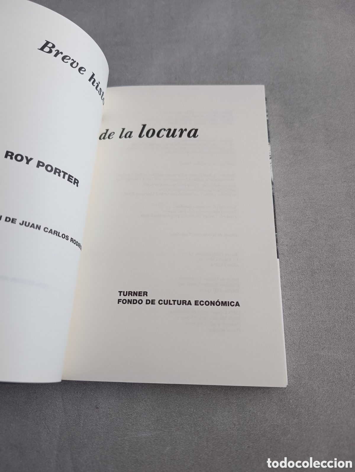 Libros de segunda mano: BREVE HISTORIA DE LA LOCURA. ROY PORTER. - Foto 4