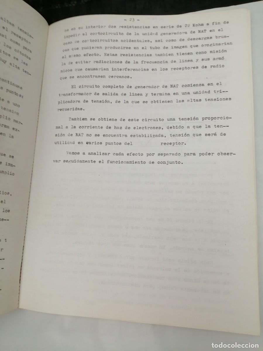 Libros de segunda mano: Receptor de T.V. (Televisi&oacute;n) en color. C&aacute;tedra de T.V. - Foto 3