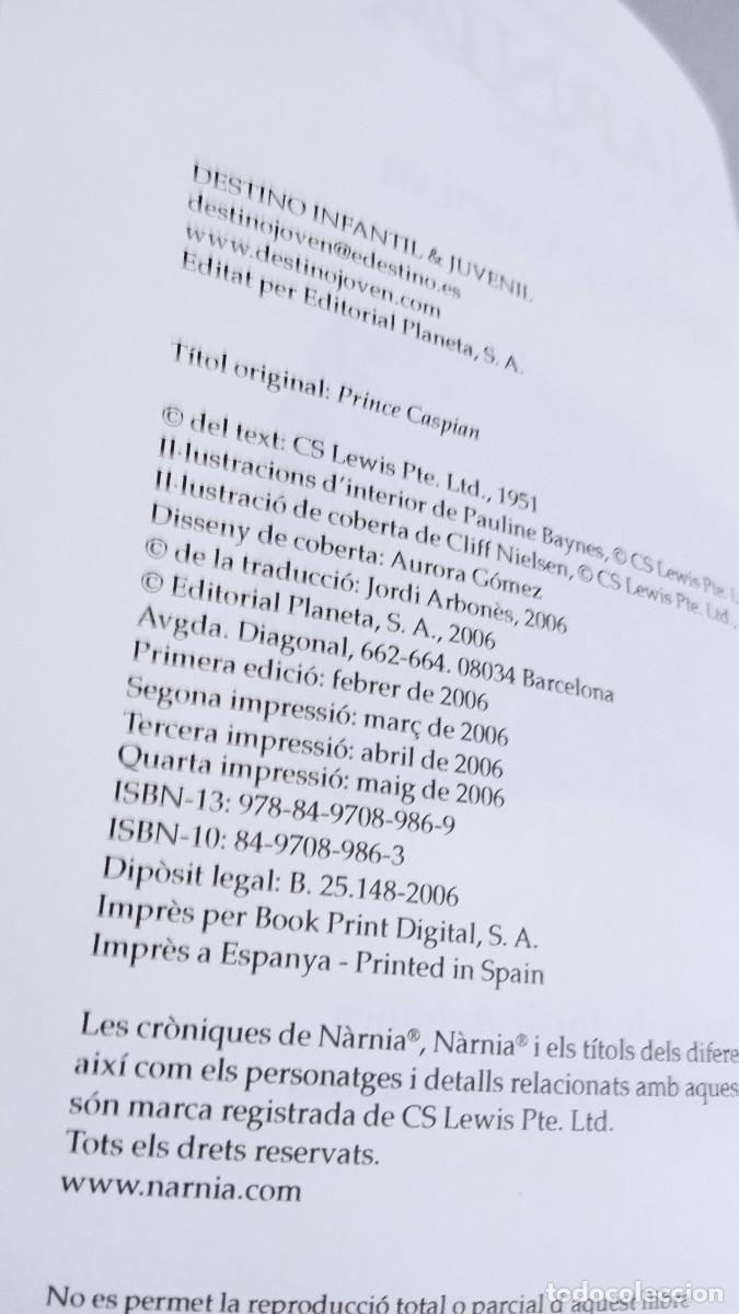 Libros de segunda mano: LES CRONIQUES DE NARNIA El pr&iacute;ncep Caspian - Foto 4