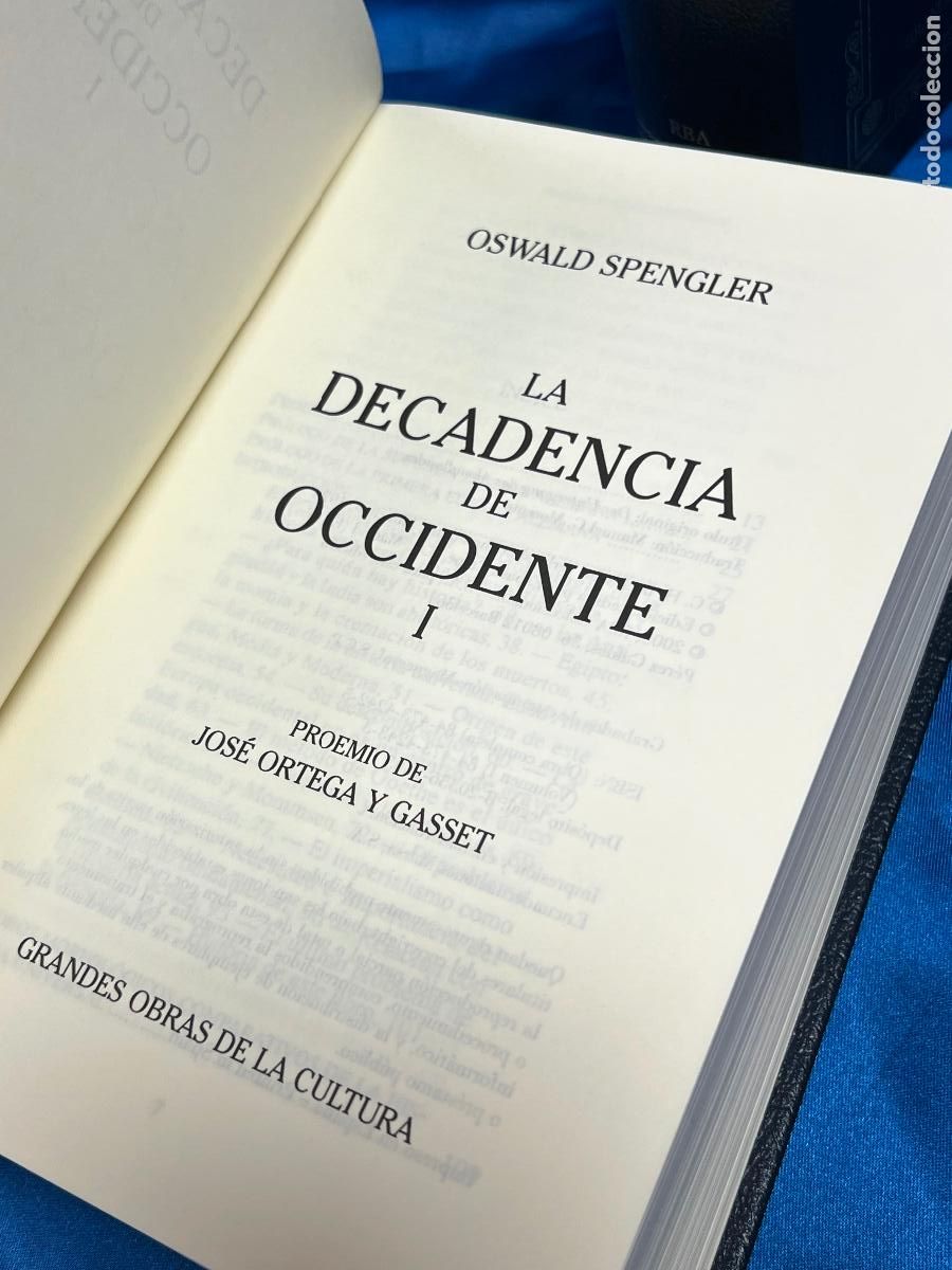 Libros de segunda mano: LA DECADENCIA DE OCCIDENTE / OSWALD SPENGLER / VOL. I Y II (COMPLETA) - Foto 5